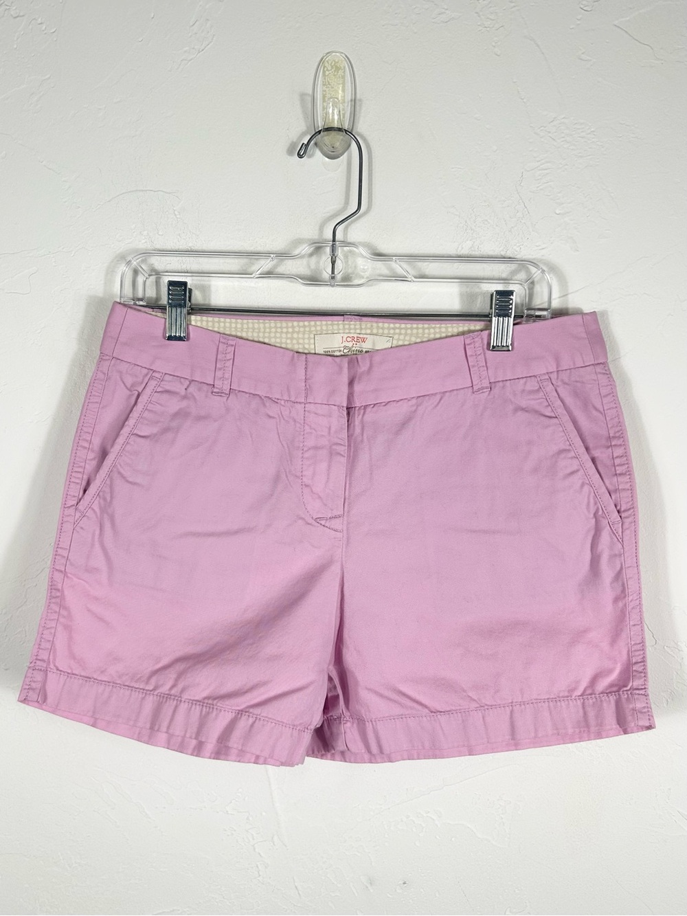 J.Crew Broken-In Chino Shorts Women's Size 6 Light Pink Cotton 3" Inseam